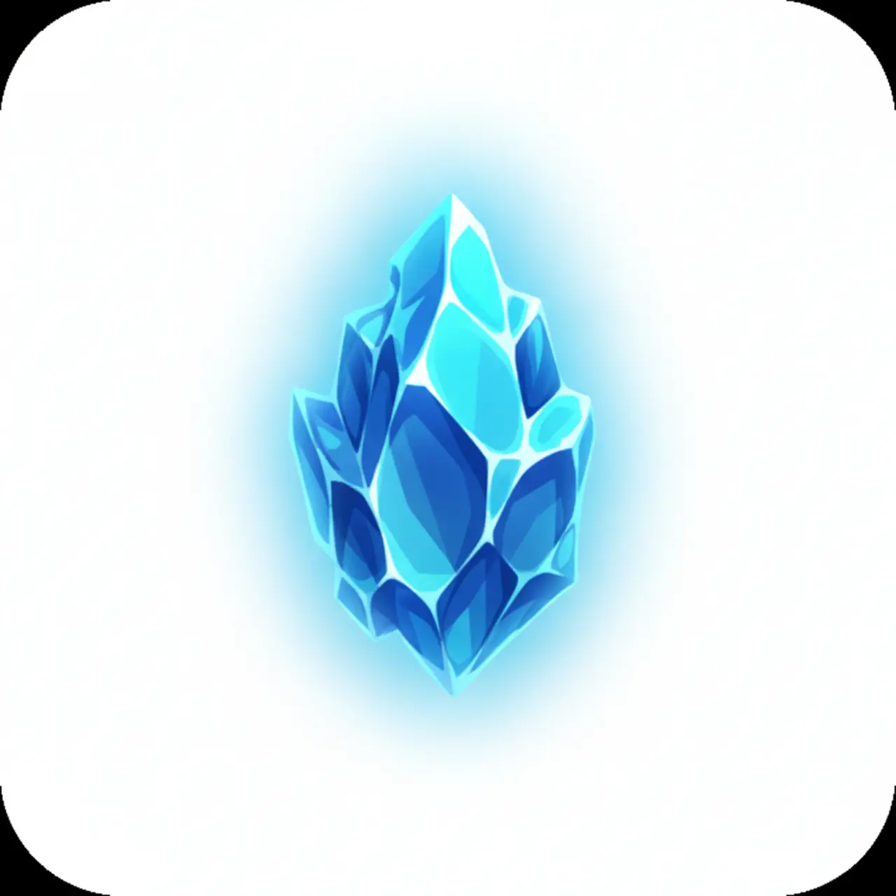 Blauer Kristall